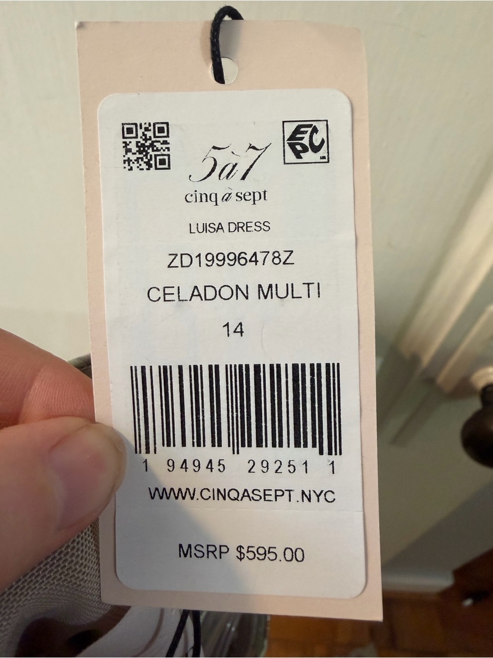 NWT Cinq a Sept Luisa Dress Celadon 14 - Picture 5 of 11